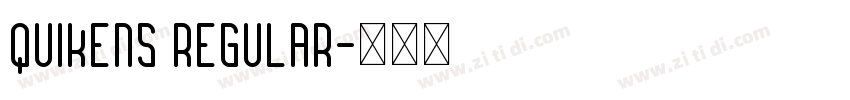 Quikens Regular字体转换